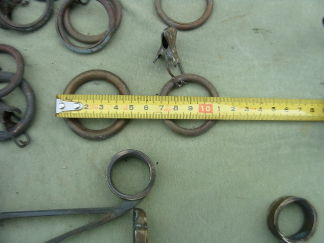 Staré mosazné záclonové díly - 4