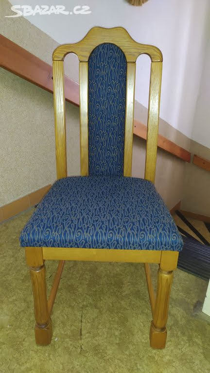 Dubový rozkládací stůl + 6 židlí - komplet - 4
