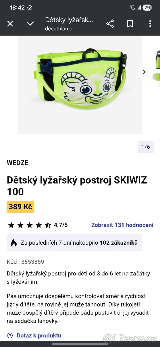 Dětský lyžařský pás - 4
