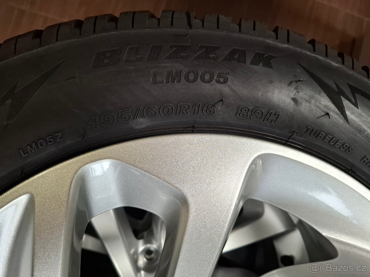 Nová zimní sada Opel Crossland 6,5x16 ET20 195/60 16 Bridges - 4
