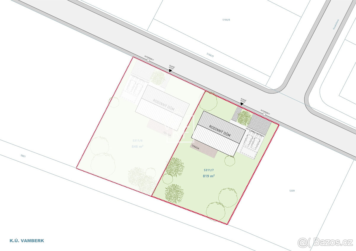 Prodej stavebního pozemku 819 m2 - 4