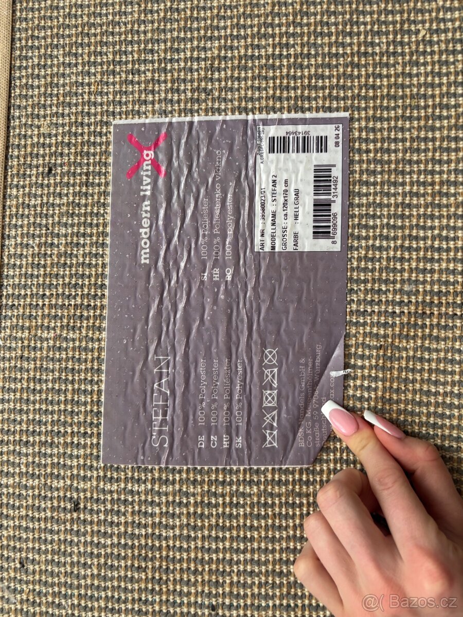 Šedý koberec 120x170cm - 4