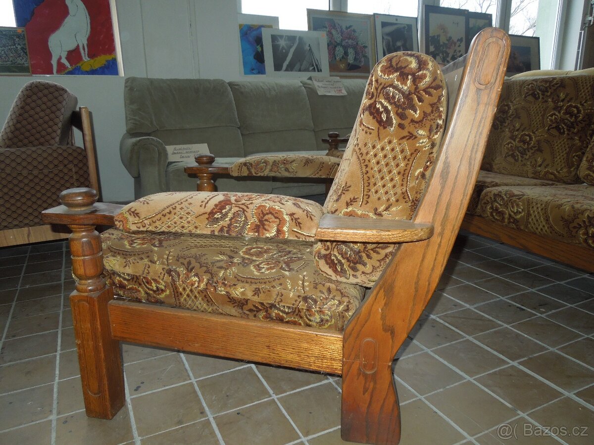 sedačka rustikál 3x1x1 - 4