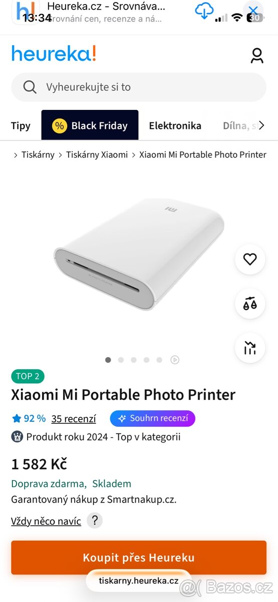 Xiaomi ZINK printer + 14 papírů - 4