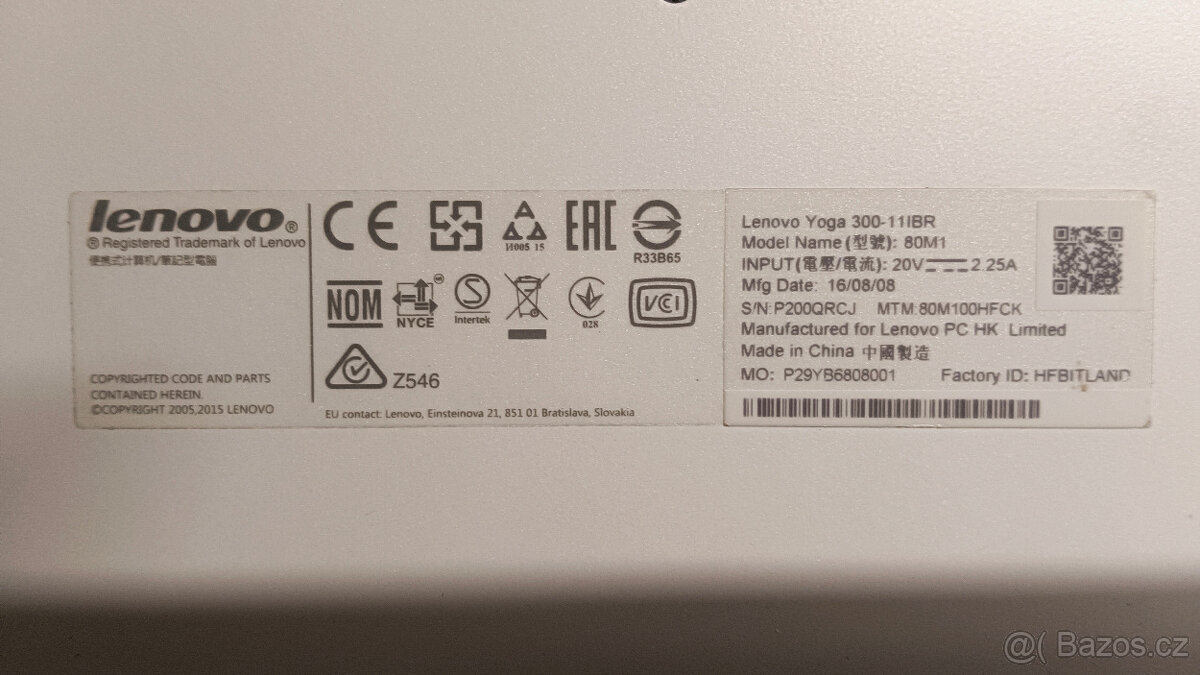 Lenovo yoga 300 11IBR - 4