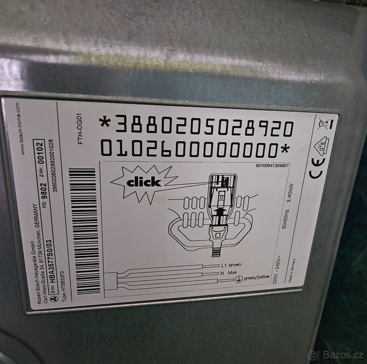 Vestavná horkovzdušná trouba Bosch - 4