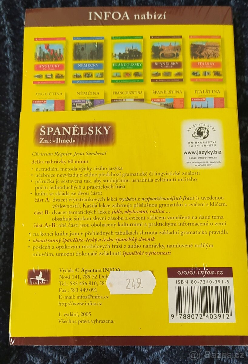 PRODÁM ANGLIČTINU, ŠPANĚLŠTINU, FRANCOUZŠTINU PRAHA 17,ZAŠLU - 4