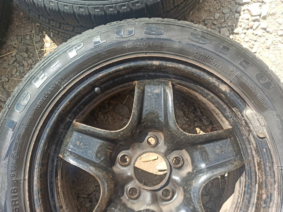 GM - Opel,Saab,Fiat - 16J ráfky se zimními pneu 205/55R16 - 4