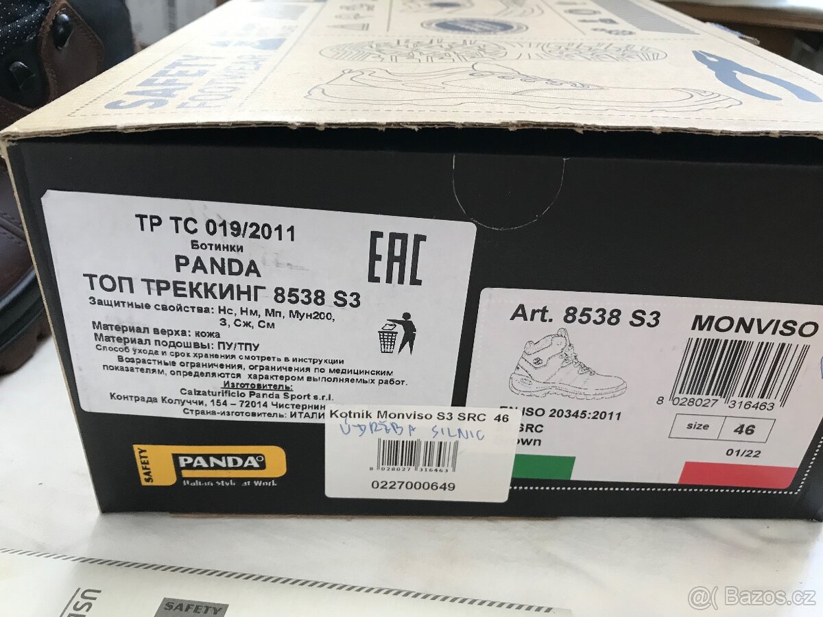 Pracovní obuv PANDA MONVISO S3 vel46 - 4