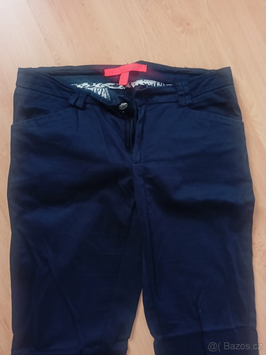 Kalhoty zn. Mango dámské modré tmavě, vel. 38 - 4