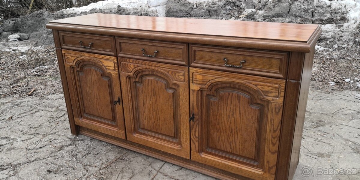 Rustikální masivní komoda - 4