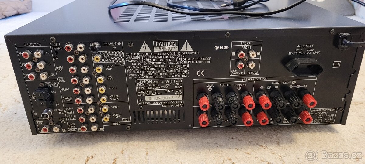 Receiver Denon AVR1400 - 4