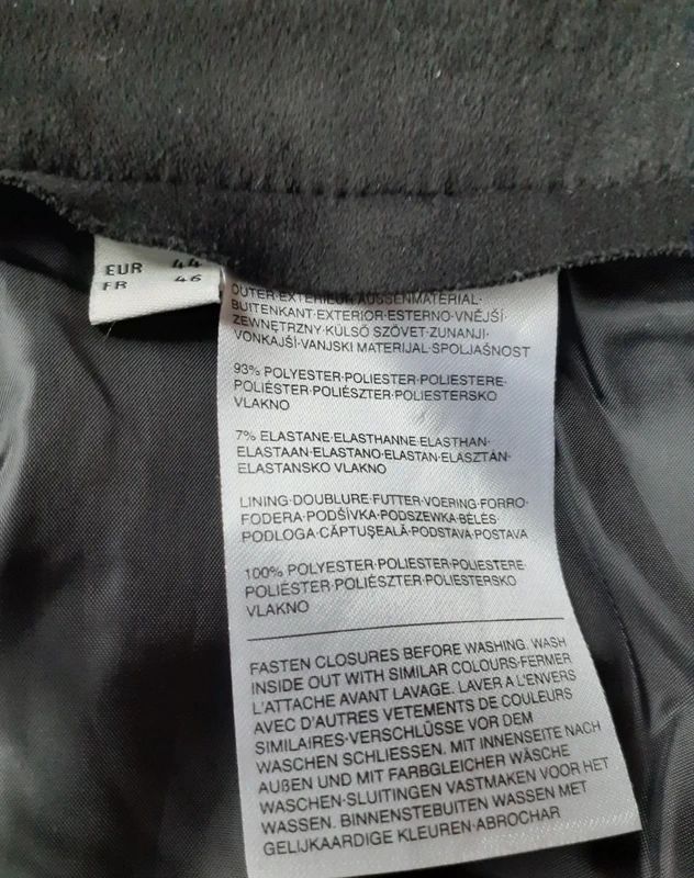 Dámská společenská sukně černá C&A 46 - 4