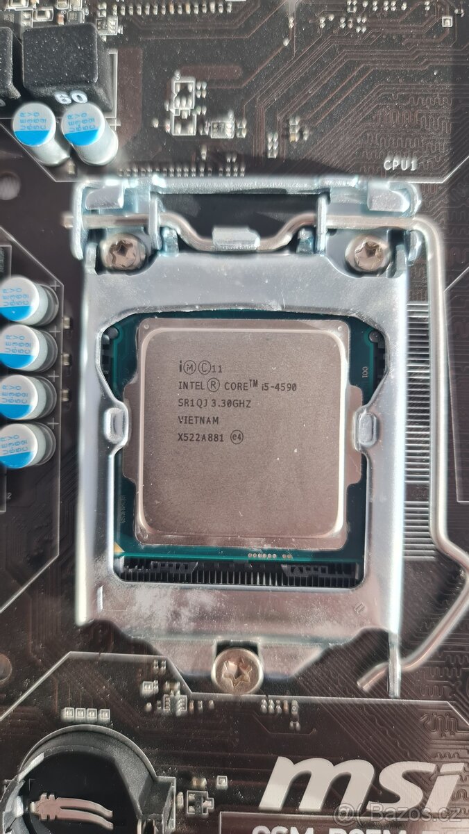 MSI H81M‑E45 + Intel i5‑4590 4‑jadro - 4