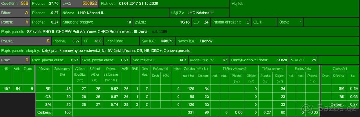 Prodej lesního pozemku k.ú. Hronov - 4