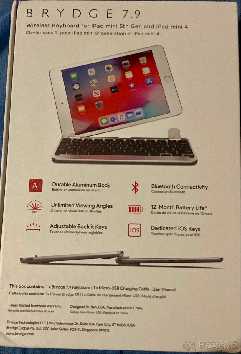 Klávesnice k iPadu mini 3 - 4