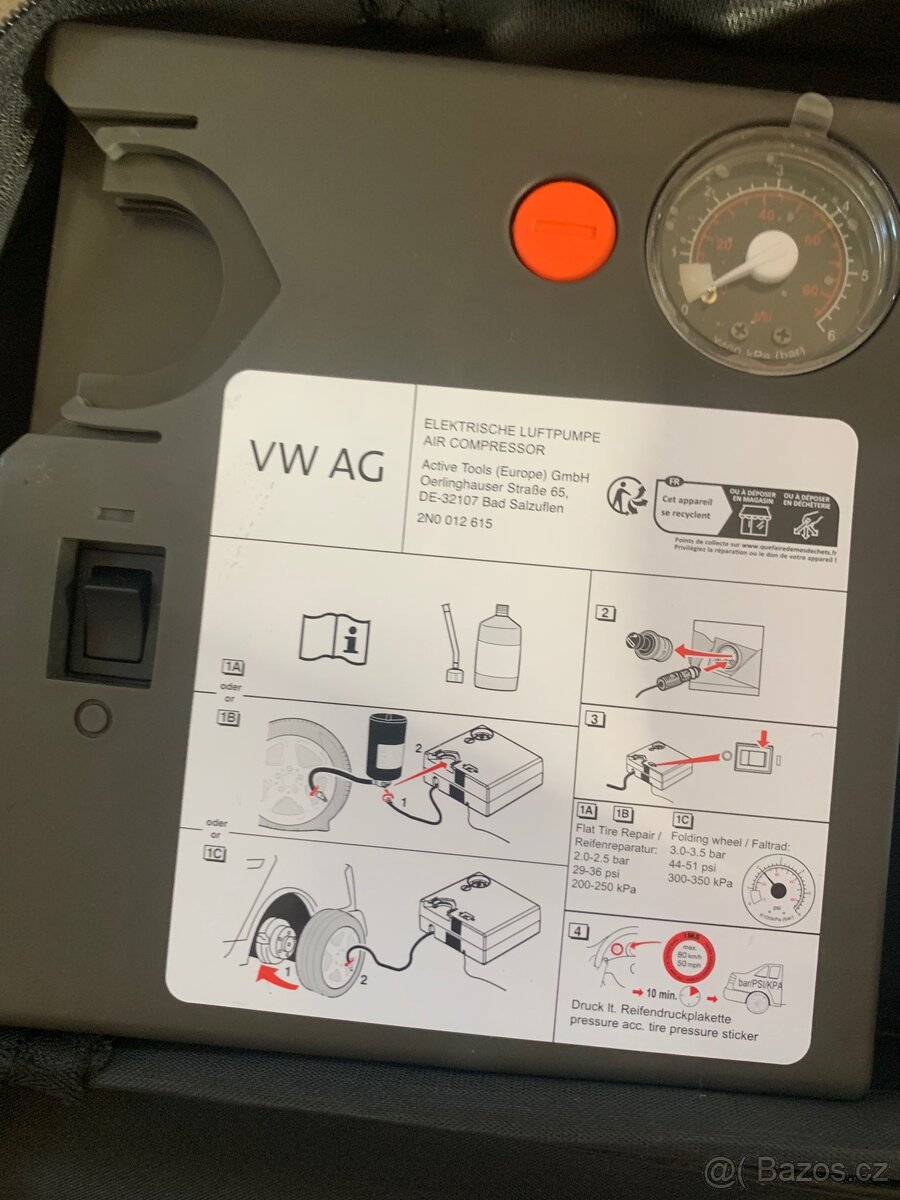 Vzduchový kompresor lepicí sada VW ŠKODA AUDI SEAT - 4