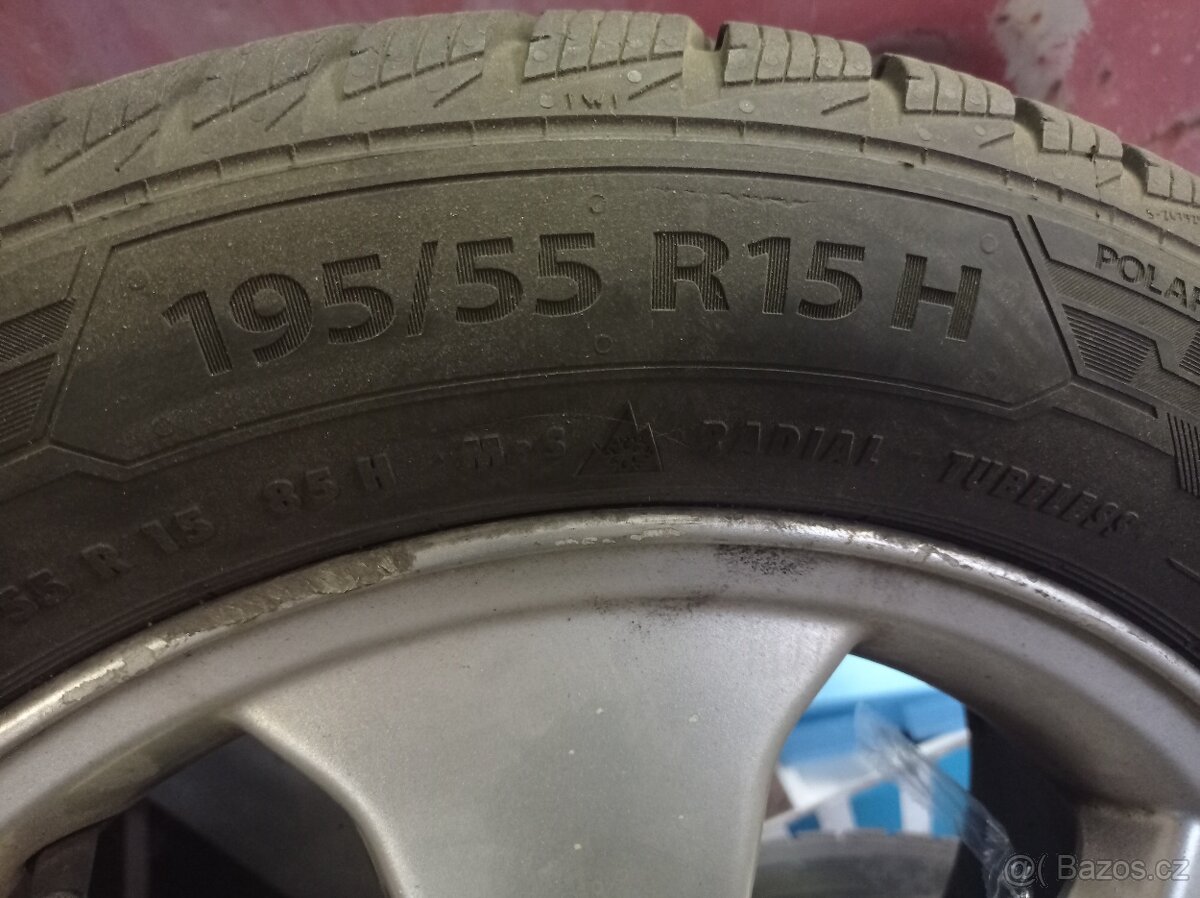 Opel Astra g - ALU ráfky a zimní pneu 195/55-15 - 4