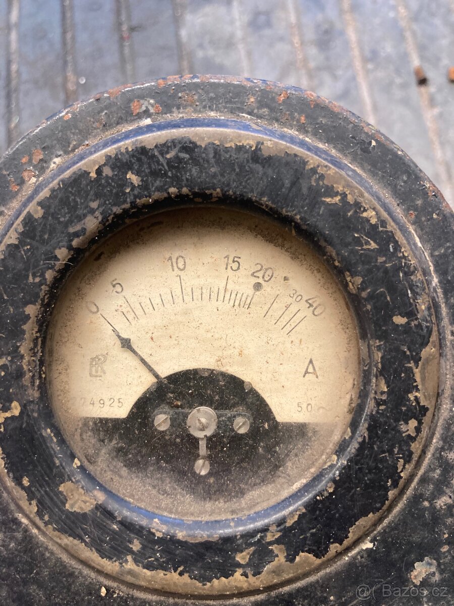 Stré budiky voltmetr ampérmetr - 4