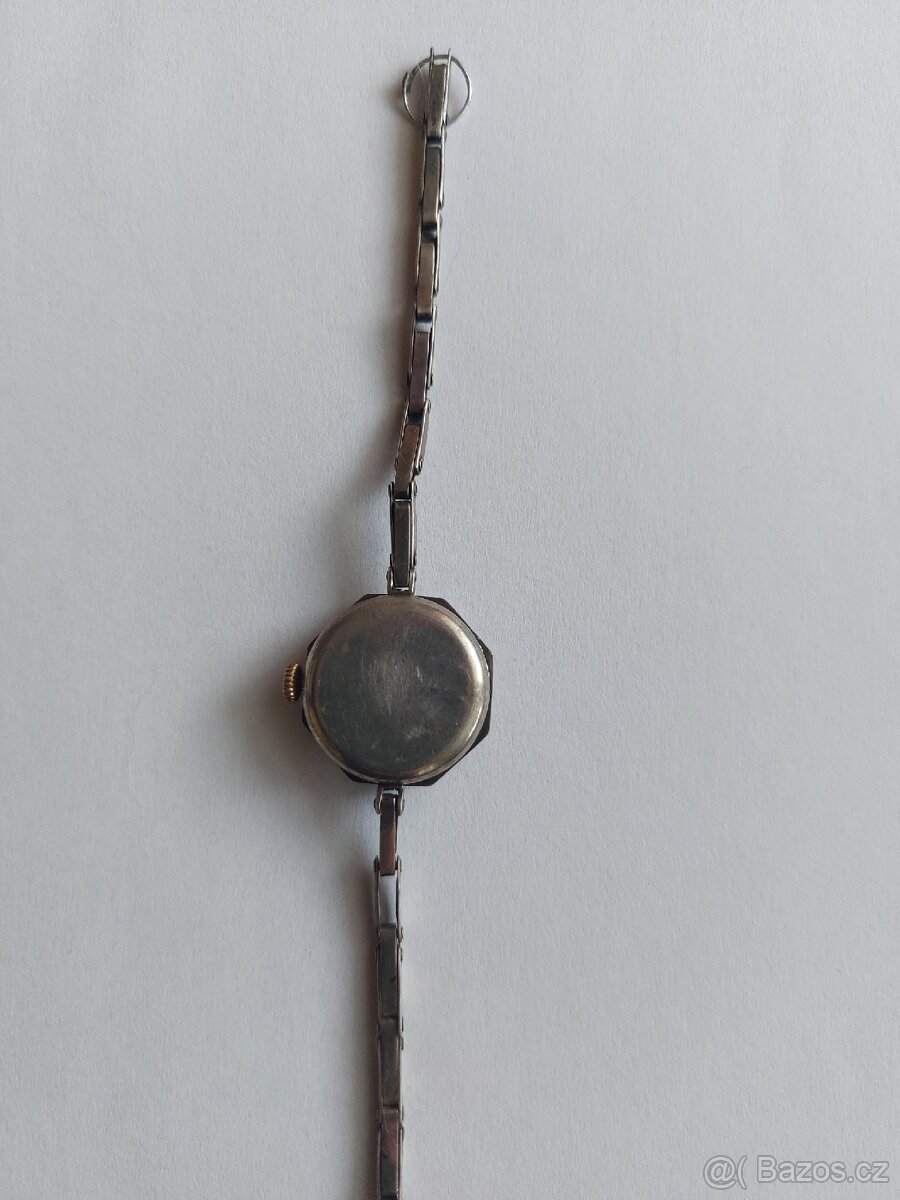 Staré stříbrné dámské hodinky - 4