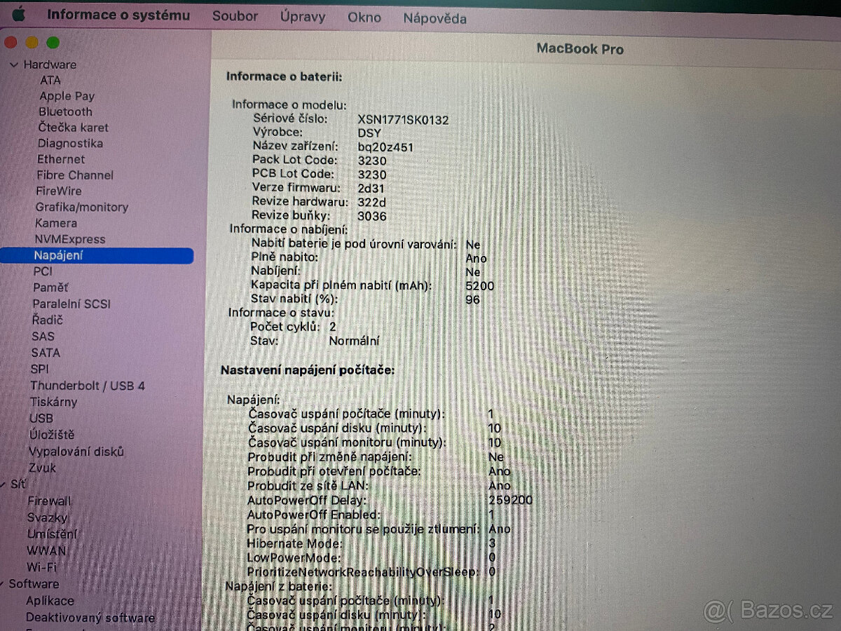 13" Apple MacBook Pro 2027 - i5/8GB/SSD 512GB - nová bateri - 4