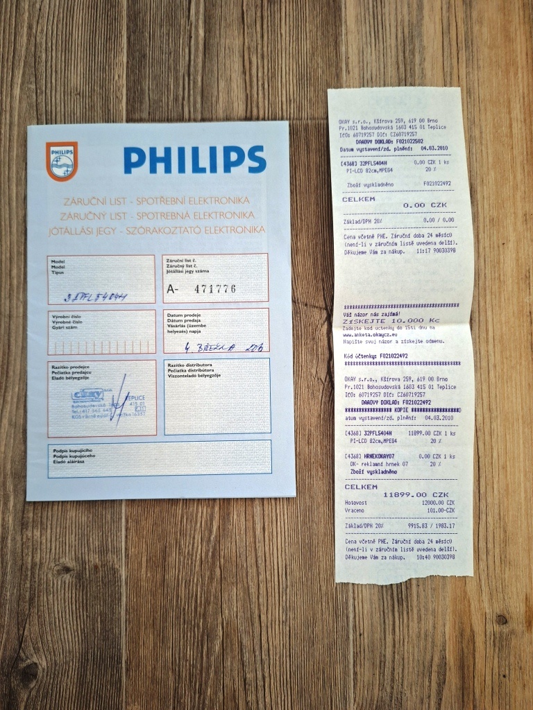 Televize PHILIPS + držák na TV - 4