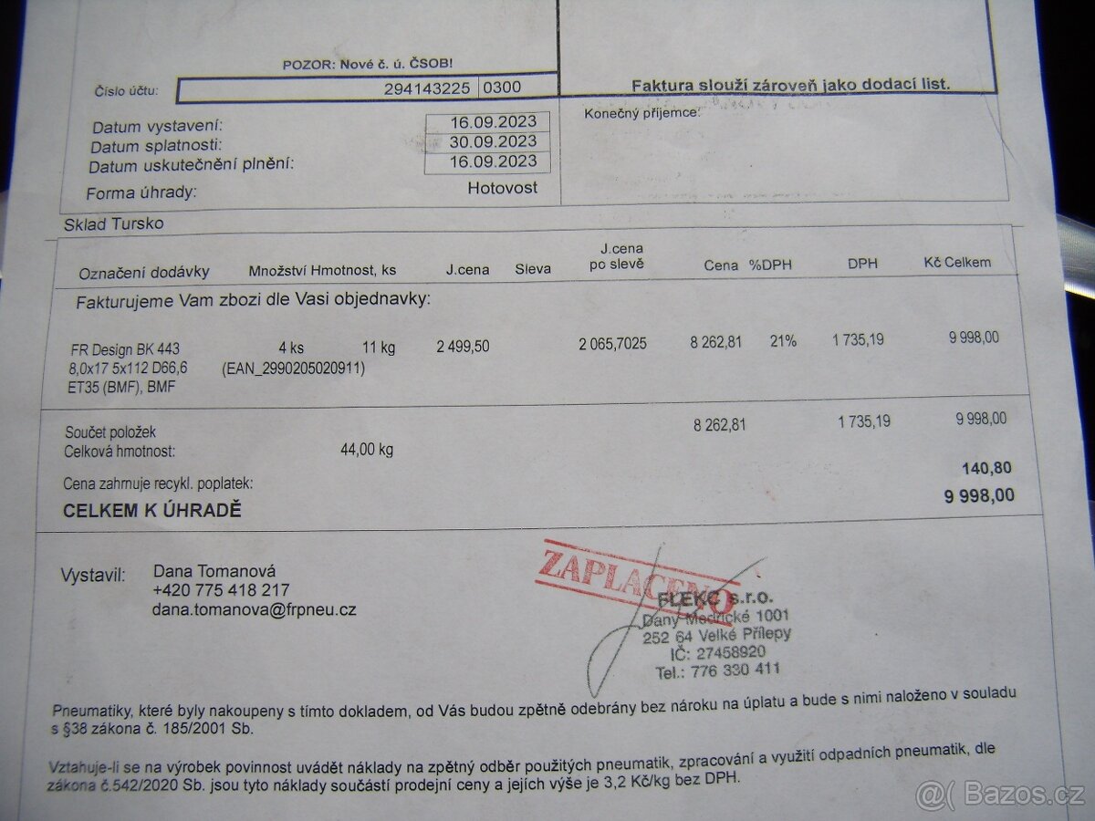 AMG neorig. repliky 5x112 8x17 ET35 střed 66,6 - 4