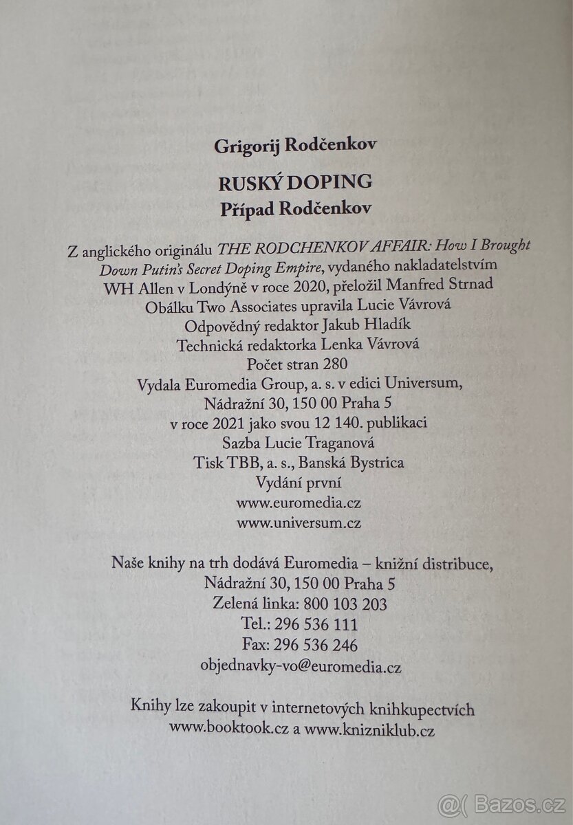 Ruský doping-Případ Rodčenkov (G. Rodčenkov) - 4