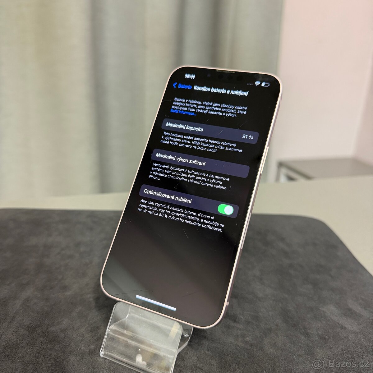 iPhone 13 128GB růžový, pěkný stav, 12 měsíců záruka - 4