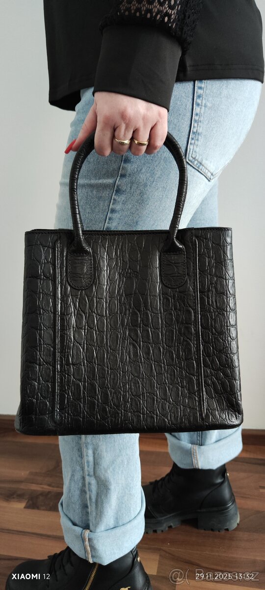 Luxusní kožená kabelka - 4