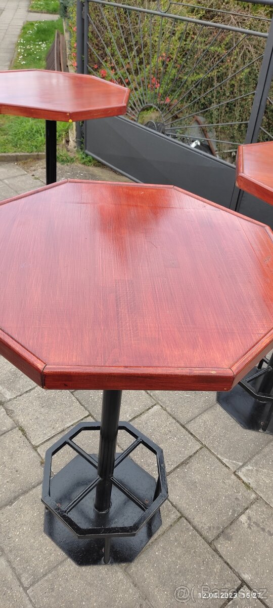 Barový stůl masiv 3 kusy - 4