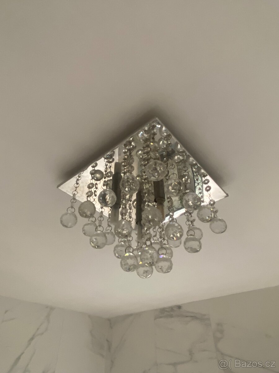 Lustr čtvercový krišťálový - 4