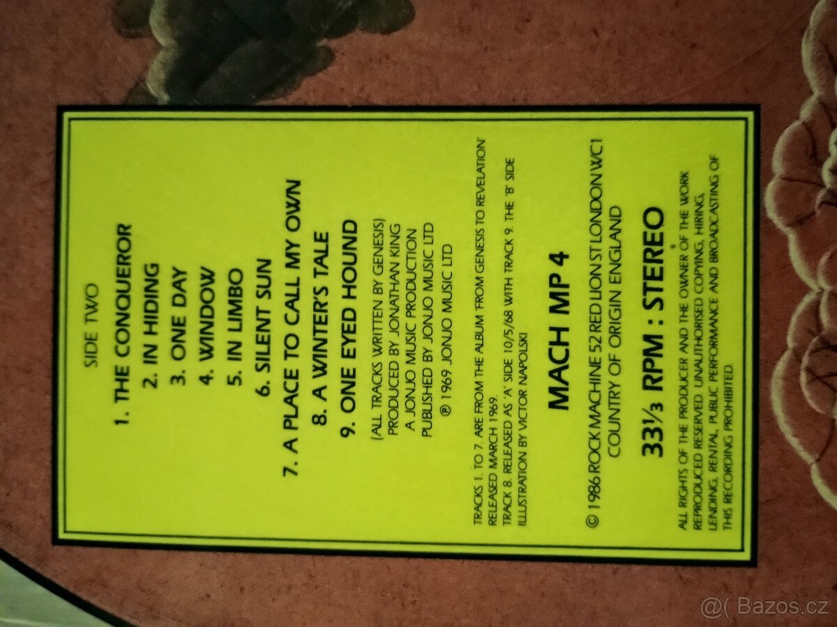 Genesis LP Rarita Picture Rare LP - 4