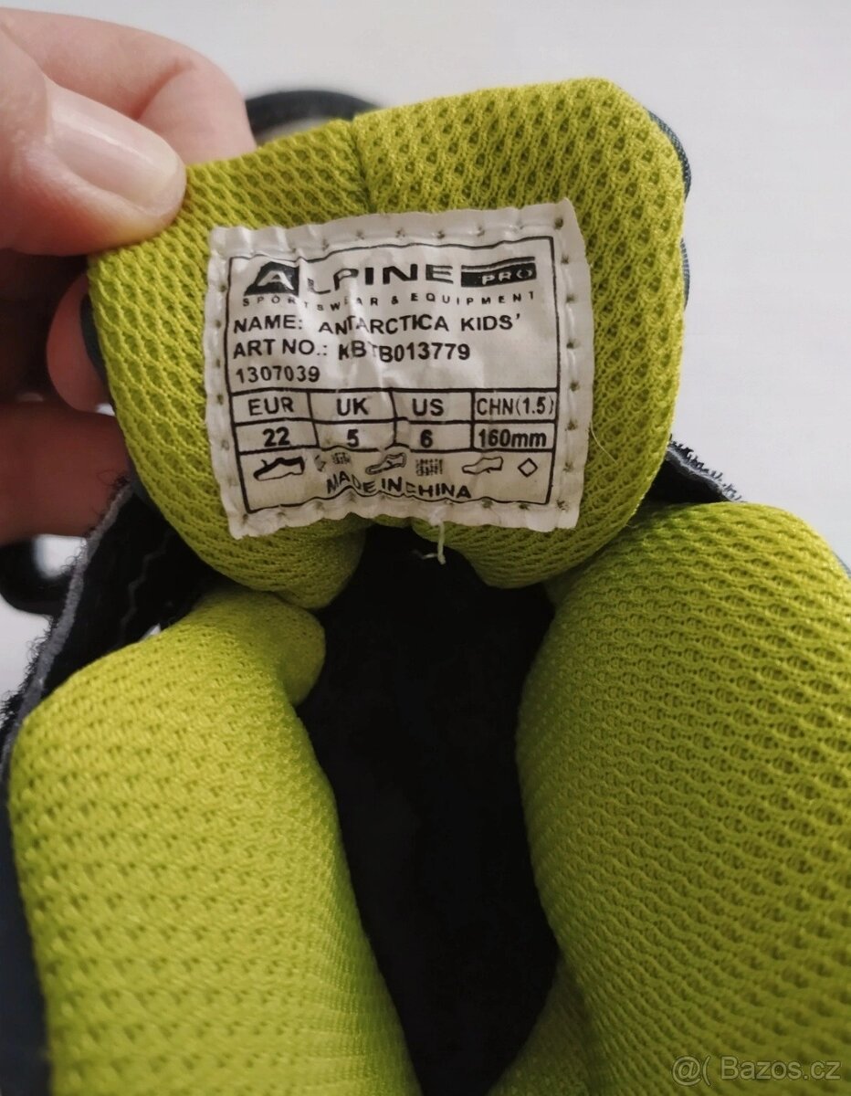 Zimní boty zn. Alpine Pro, velikost 22 - 4