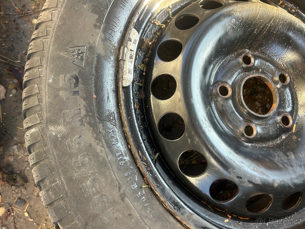 5x112 4ks zimní kol R15 s pneu 195/65/15 - 4