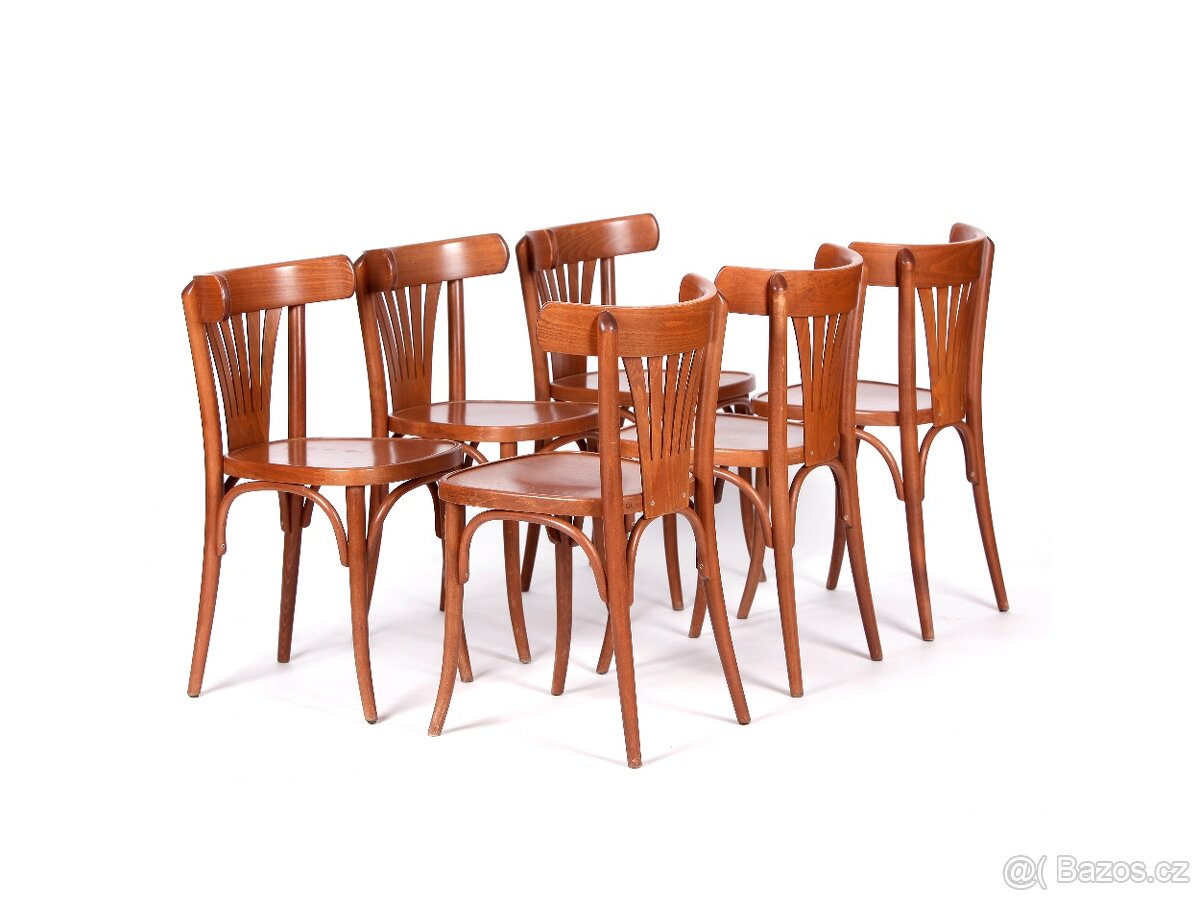 Populární bukové židle TON, 10 kusů. - 4