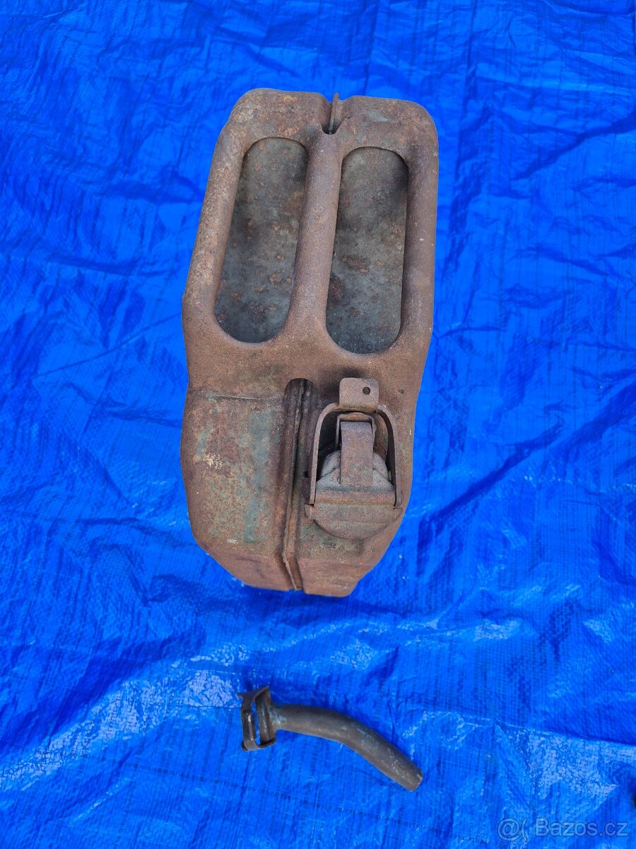 Plechový kanystr 20l, válečný - rok 1944, WW 2 - 4