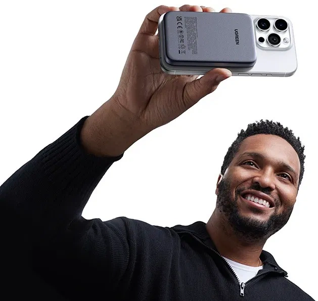 Nová UGREEN 10000mAh Magnetic Wireless Power Bank - 4