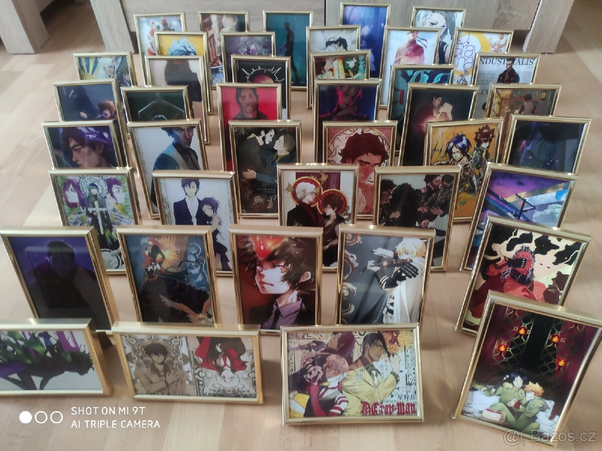 Sbírka Anime 42 ks obrázků v rámečku - 4