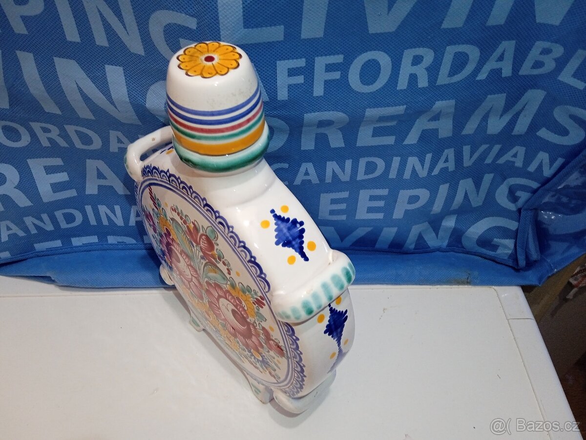 Fajánse keramika karafa, Dárek - 4