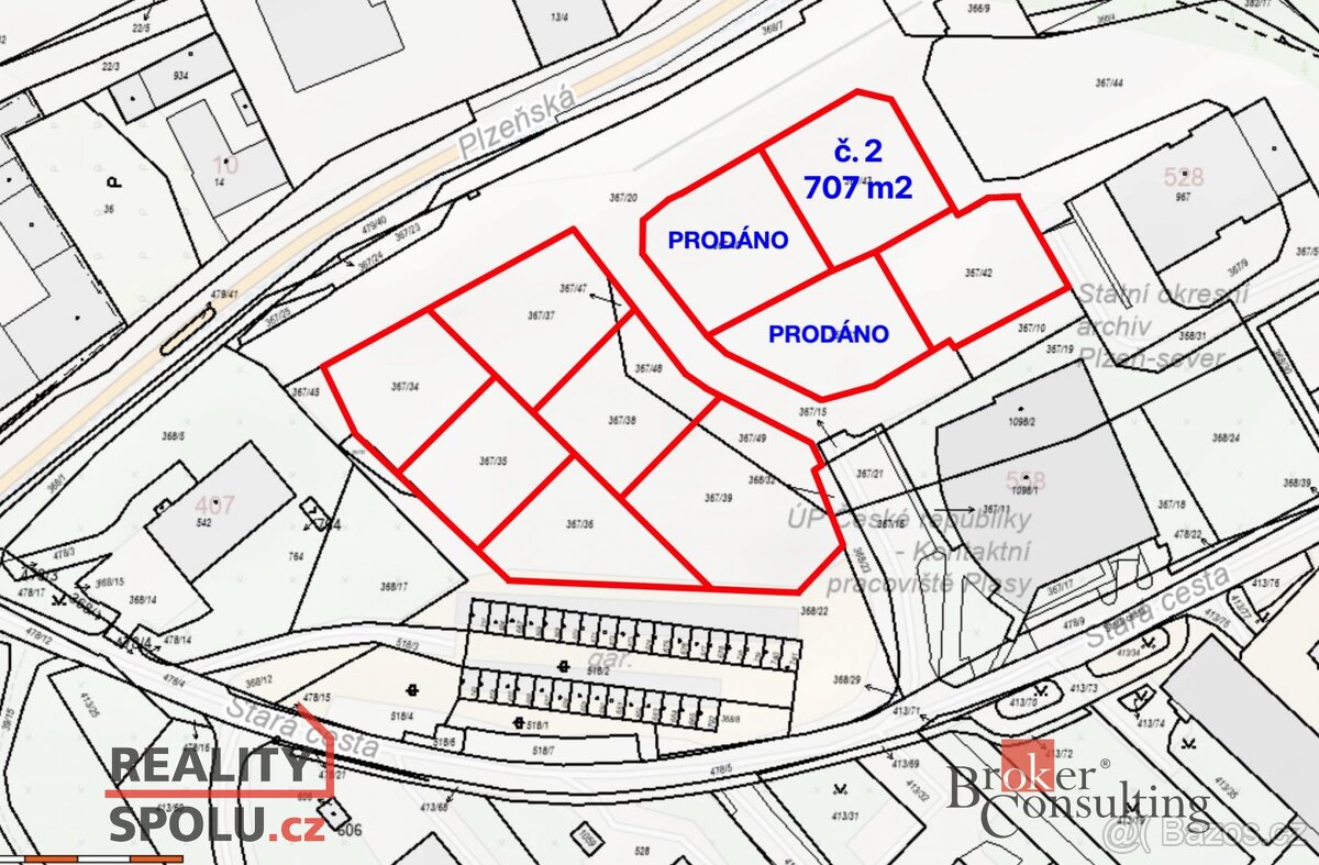 Prodej, pozemky/bydlení, 707 m2, Stará cesta 558, 33101 Plas - 4