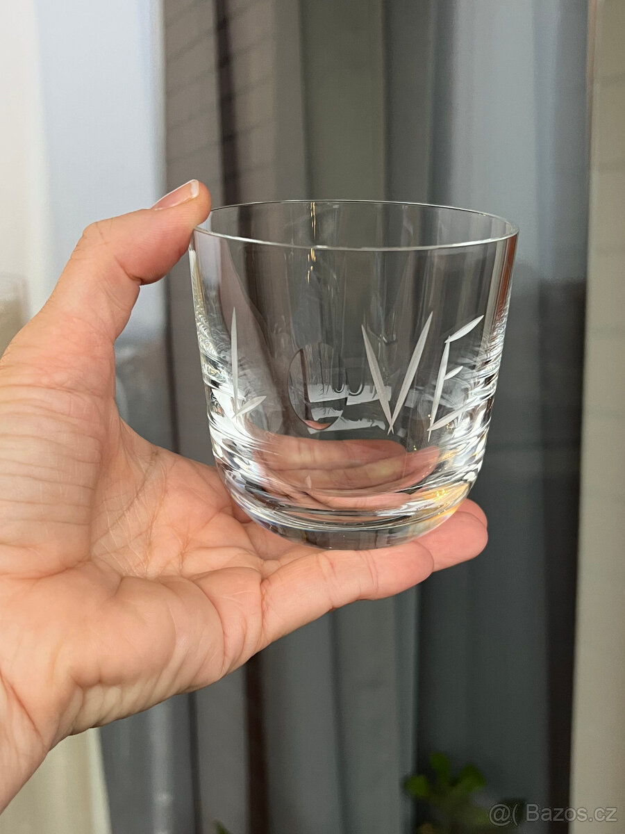 Ruckl 2x křišťálová sklenice Love II 200ml, Rony Plesl - 4
