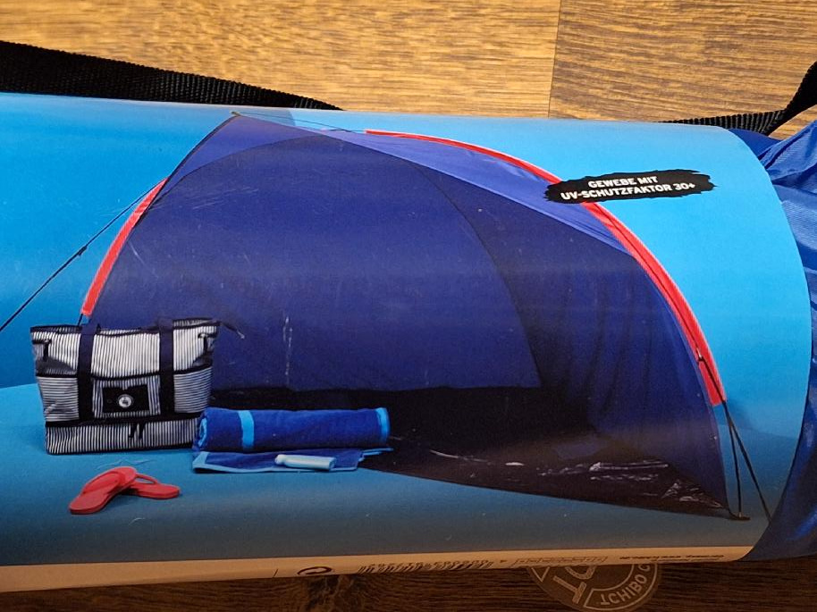 plážový stan ve tvaru mušle - 4