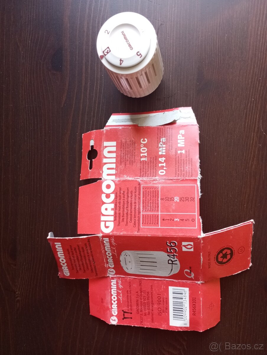 Termostatické ventily giacomini r 456 - 4