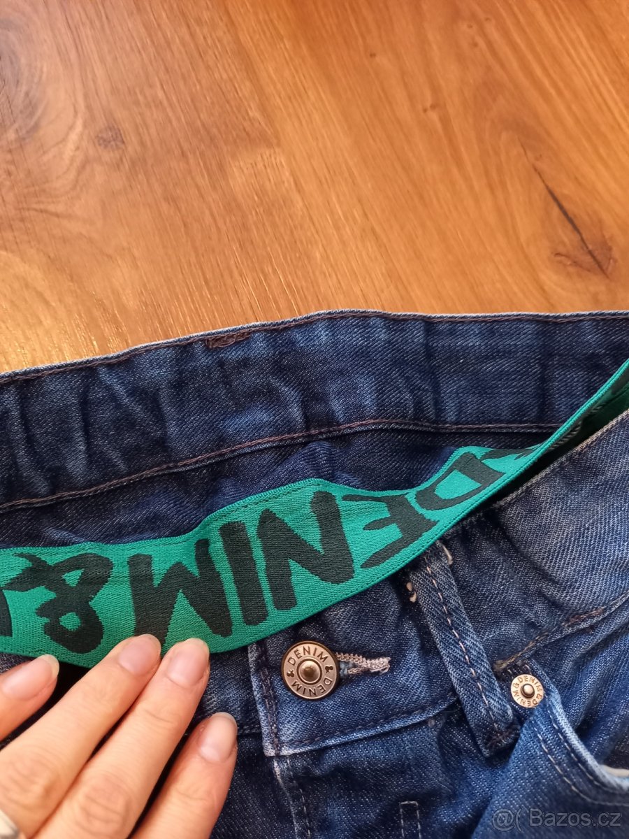 2x džíny, kalhoty 146/152 - 4