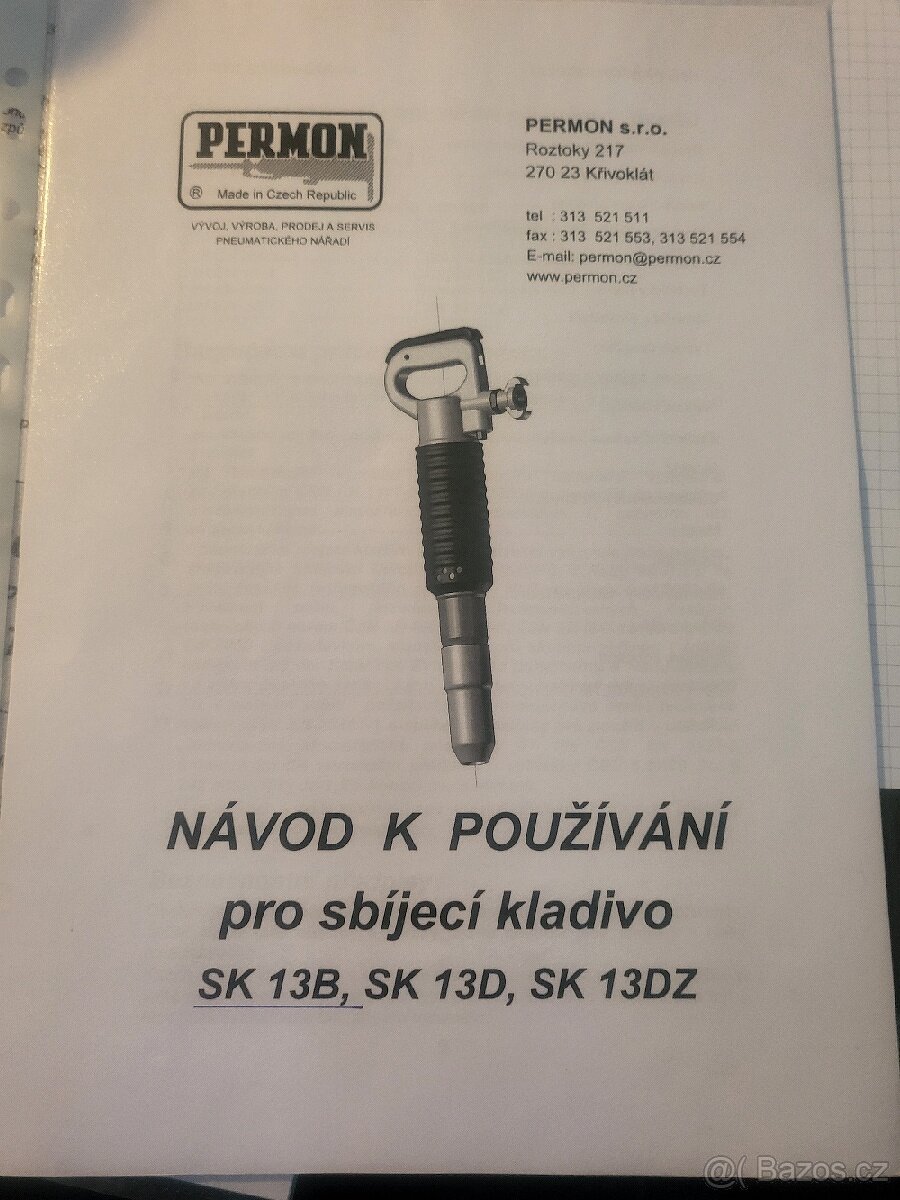 Sbijeci kladivo vzduchové Permon SK 13B - 4