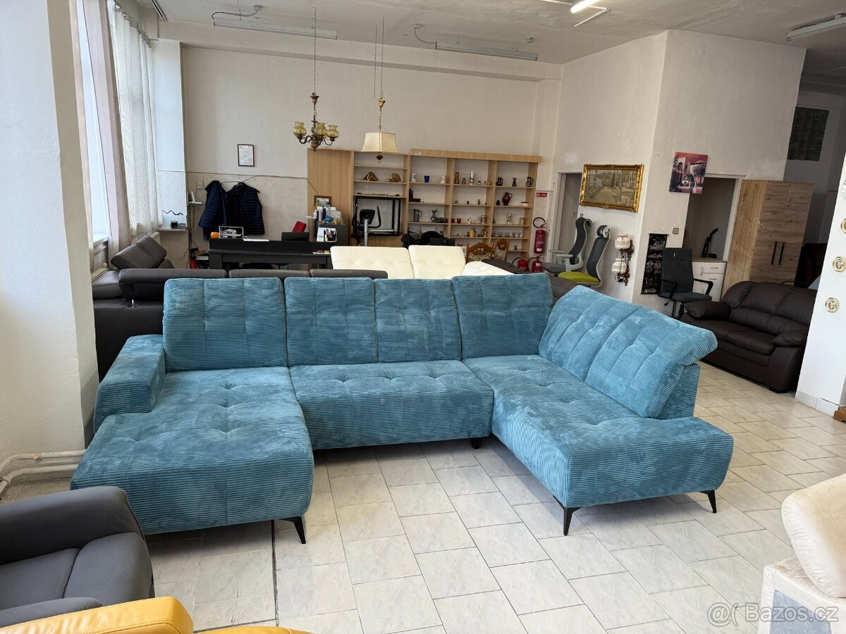 Sedací souprava tvaru U - rozkládací - NEPOUŽITÁ - 4