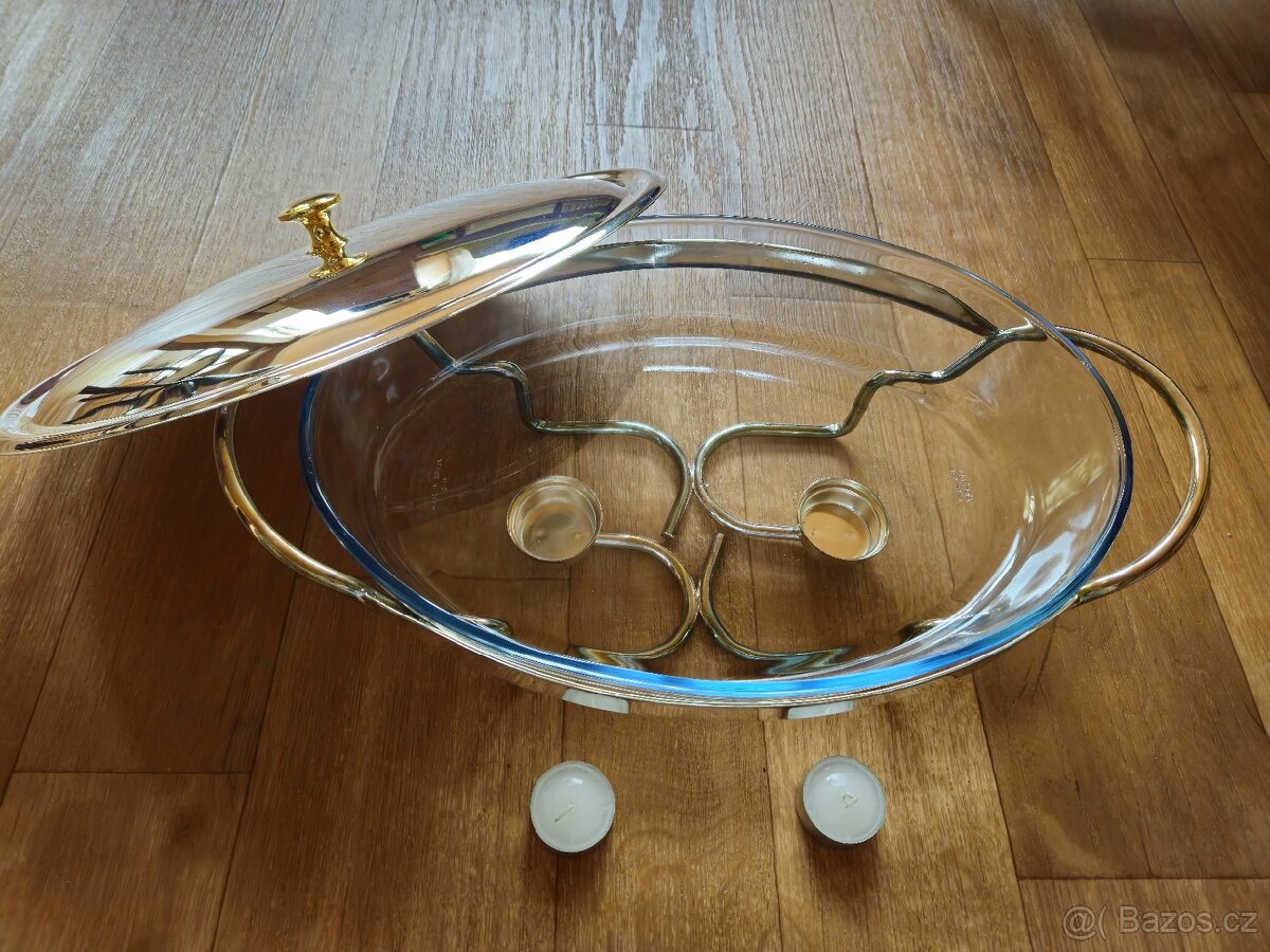 Zapékací oválná mísa s ohřívačem - 4