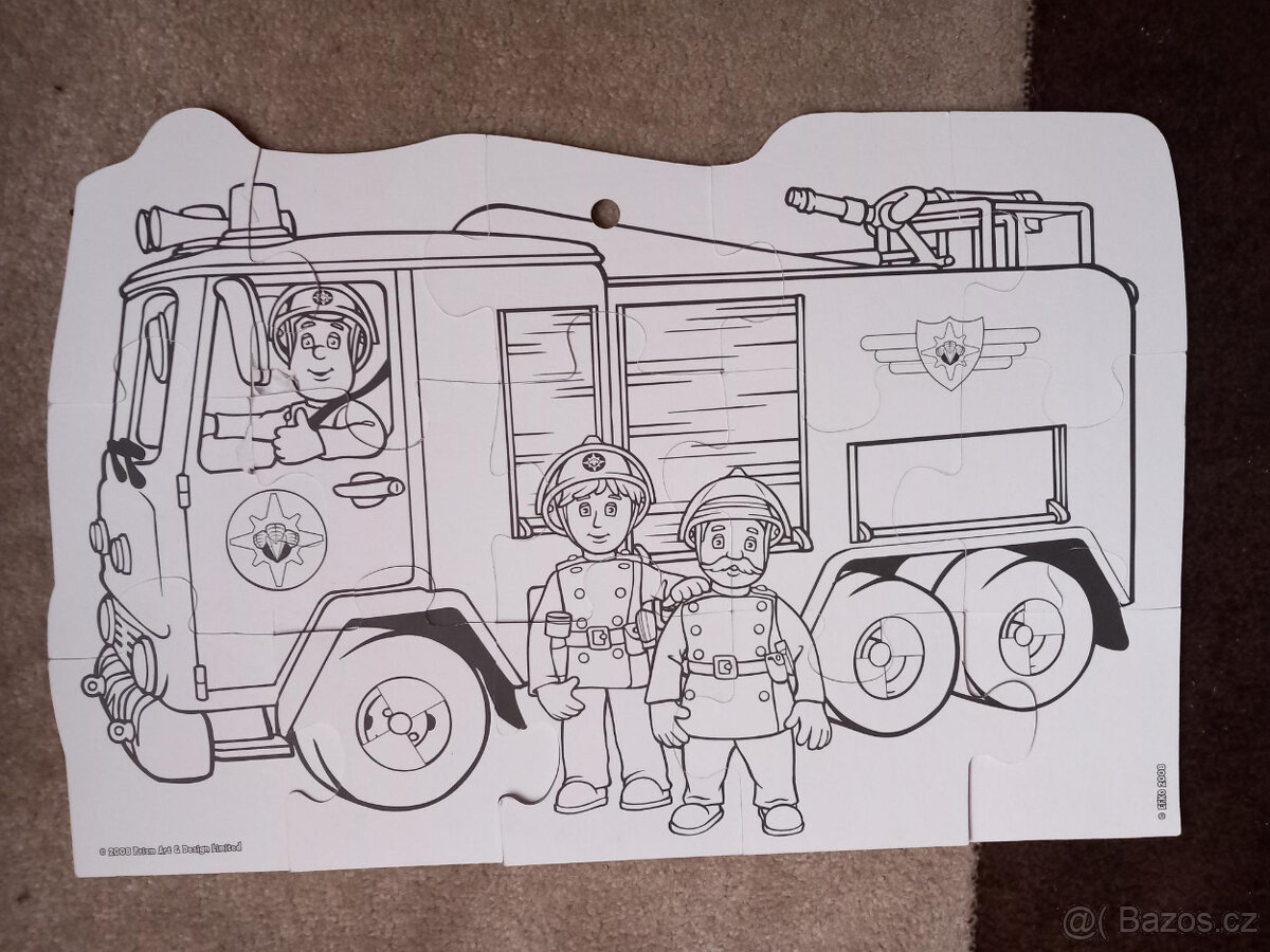 oboustranné Puzzle-požárník Sam - 4