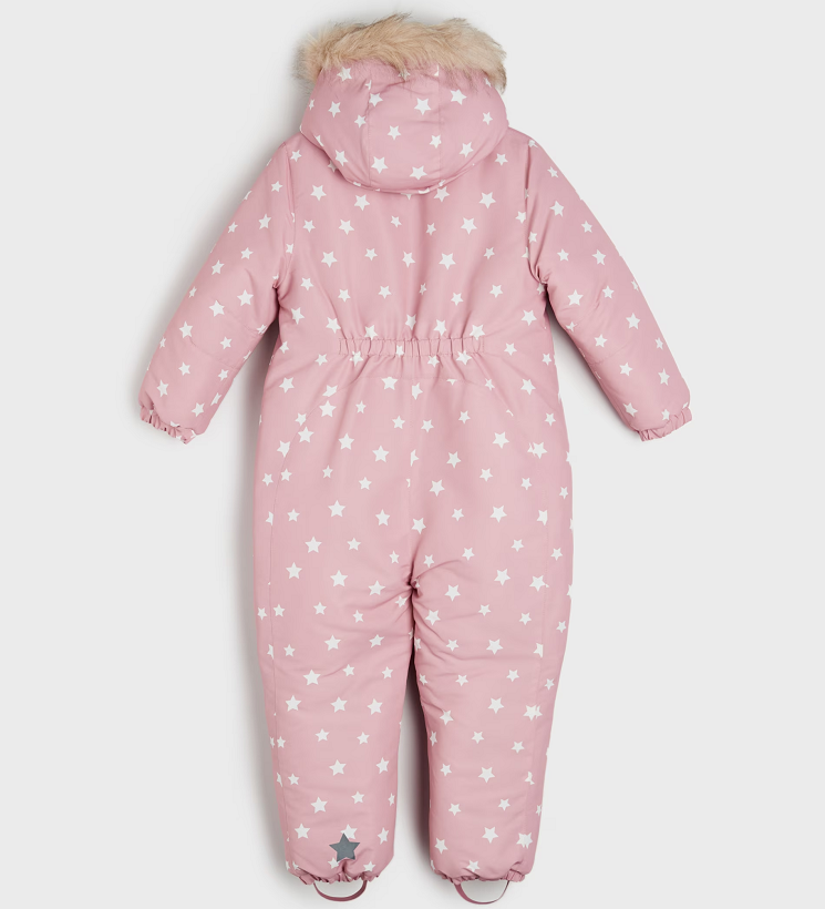 ☘️ Dívčí HVĚZDIČKOVÁ KOMBINÉZA zimní overal světlý vel. 98 - 4